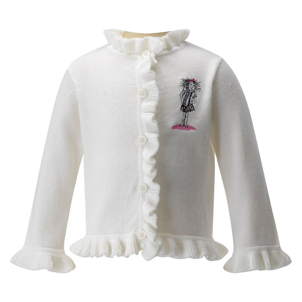 Eloise Infant Ivory Embroidered Cardigan