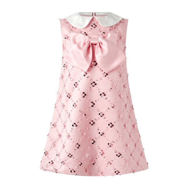Peter Pan Collar Sequin Party Dress