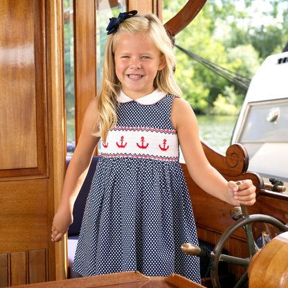 Anchor Smocked Dress