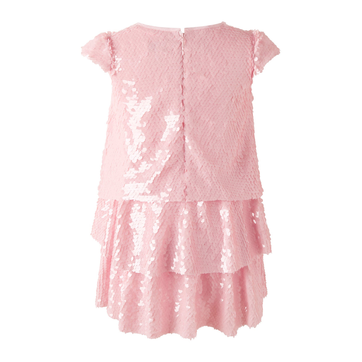 Pink Sequin Bow Dress
