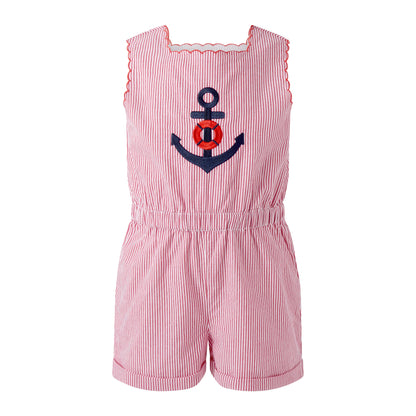 Anchor Embroidered Playsuit