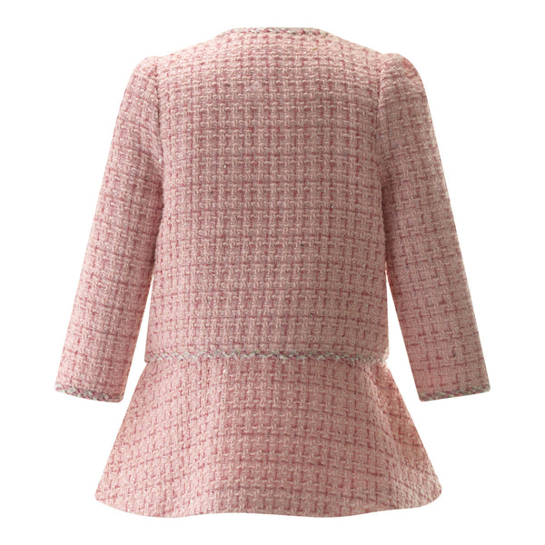 Pink Tweed Jacket and Skirt Set