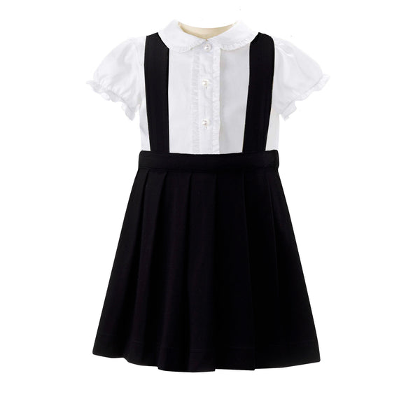 Eloise Blouse & Jersey Pinafore Set