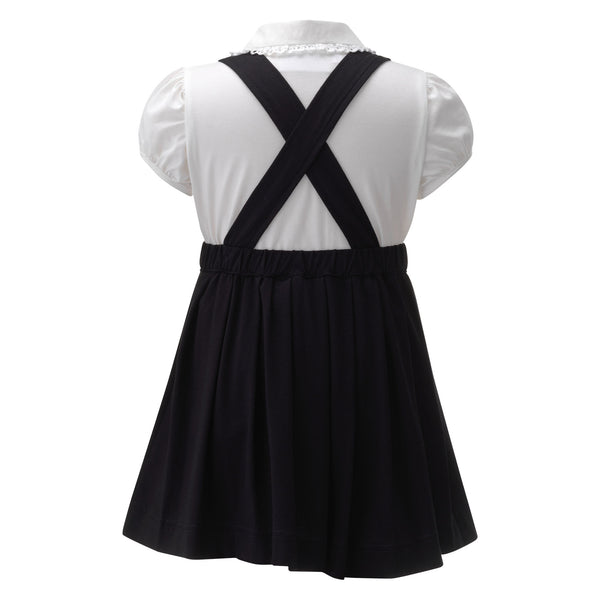 Eloise Blouse & Jersey Pinafore Set