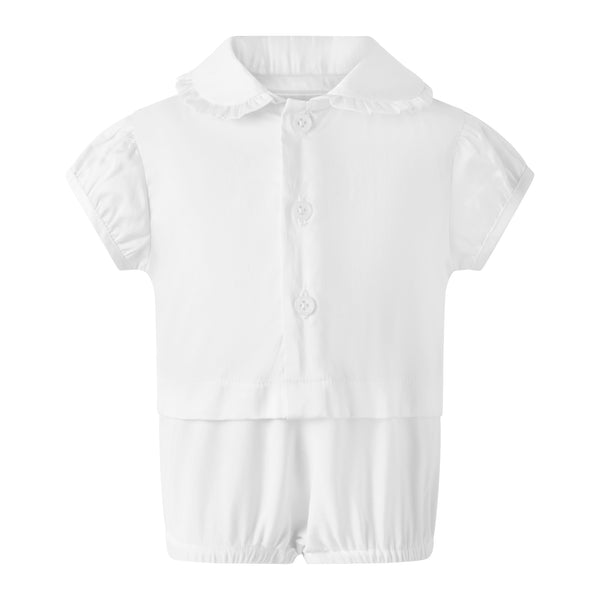 Eloise Infant Silk Velvet Romper Set