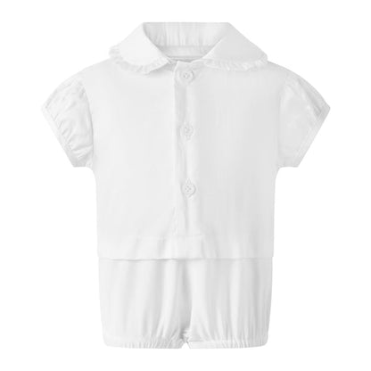 Eloise Infant Silk Velvet Romper Set