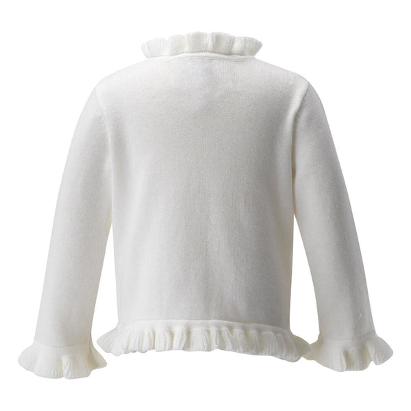 Eloise Infant Ivory Embroidered Cardigan