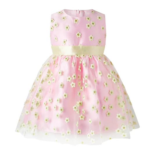 3D Daisy Tulle Party Dress